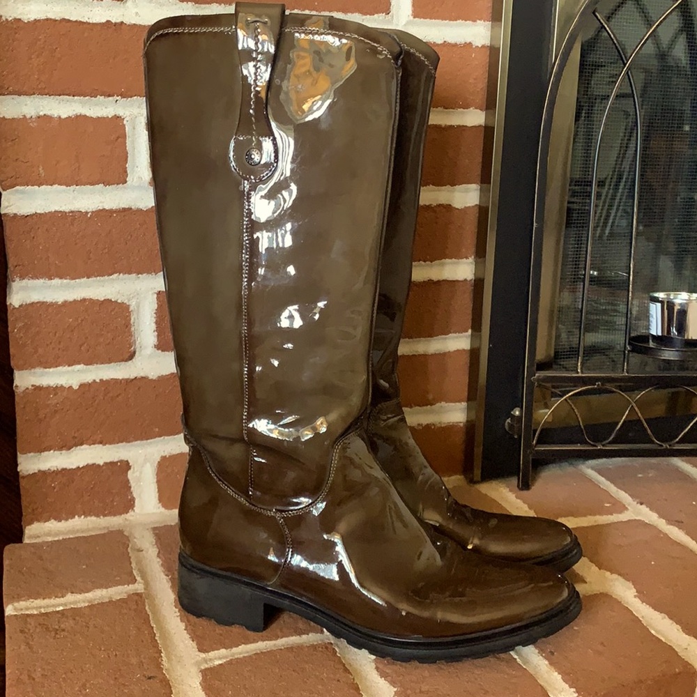 Tremp Vintage Italian Patent Leather Boots Euro 38